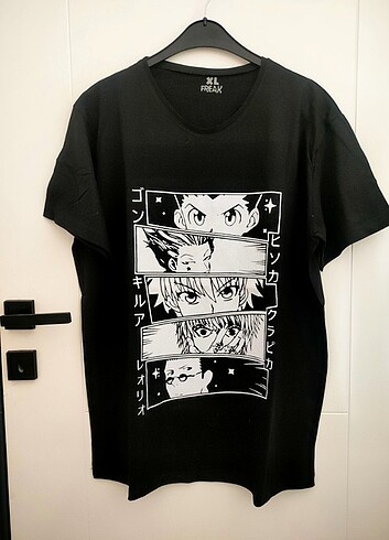 HunterXHunter Anime baskılı t-shirt 