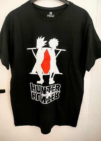 m Beden HunterXHunter Anime baskılı t-shirt 