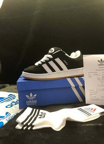 38 Beden siyah Renk Adidas Campus Siyah