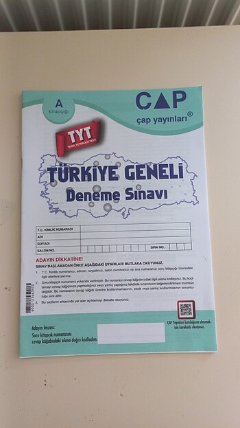 Çap Yayınları TYT Deneme Sınavı