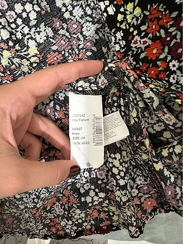 34 Beden Çiçekli Elbise