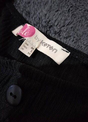 Koton Koton siyah crop