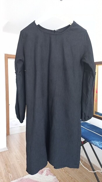 xl Beden Armonika kadife elbise XL