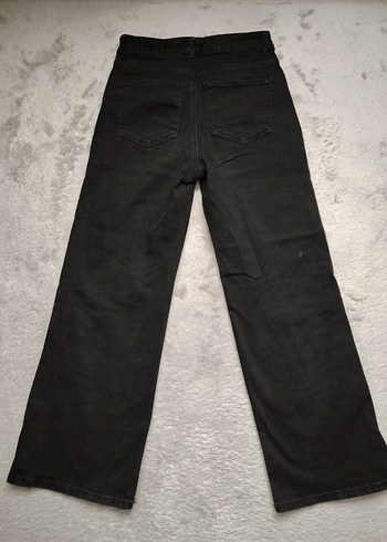 LC Waikiki Kadın Lc Waikiki Siyah Wide Leg Denim Pantolon
