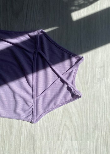 s Beden mor Renk Kadın Lila Yüksek Yakalı Kolsuz Triko Elbise