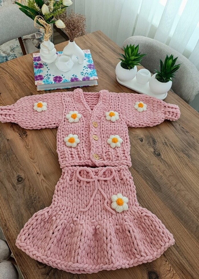 Puffy etek ceket takım  - Görsel 2