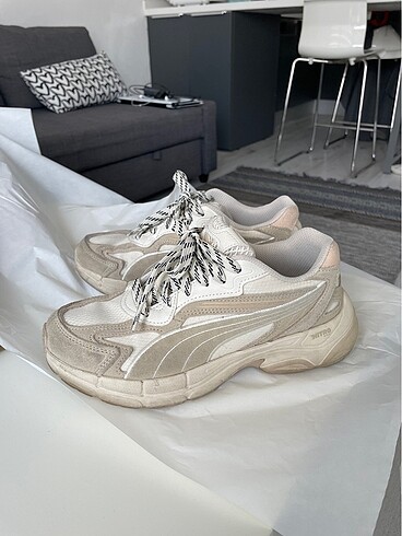 Puma bej spor ayakkabı