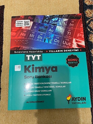 AYDIN YAYINLARI TYT KİMYA SORU BANKSI