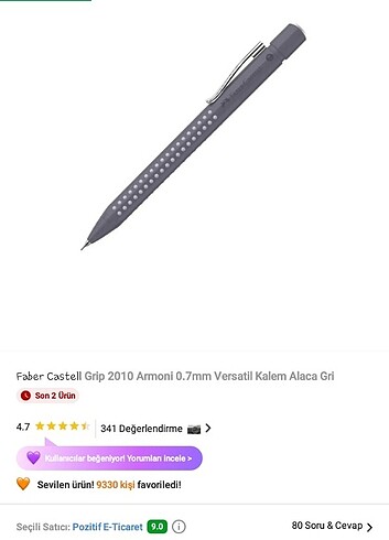 Faber Castell Uçlu kalem