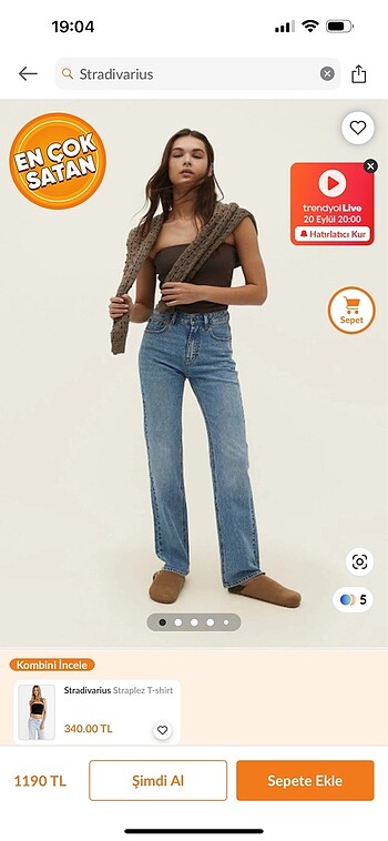 STRADİVARIUS STRAIGHT JEAN