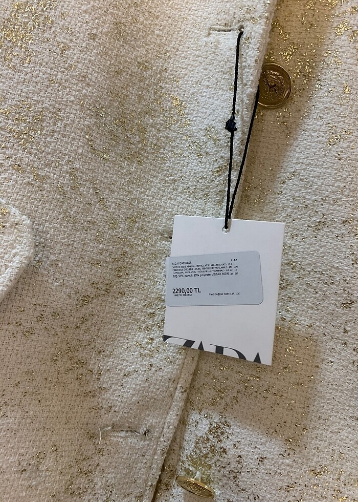 Zara marka blazer ceket - Görsel 5