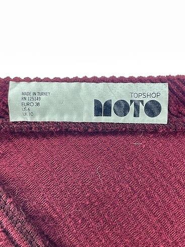 38 Beden bordo Renk Topshop Kısa Elbise %70 İndirimli.