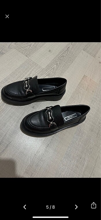 37 Beden siyah Renk Siyah loafer ayakkabı