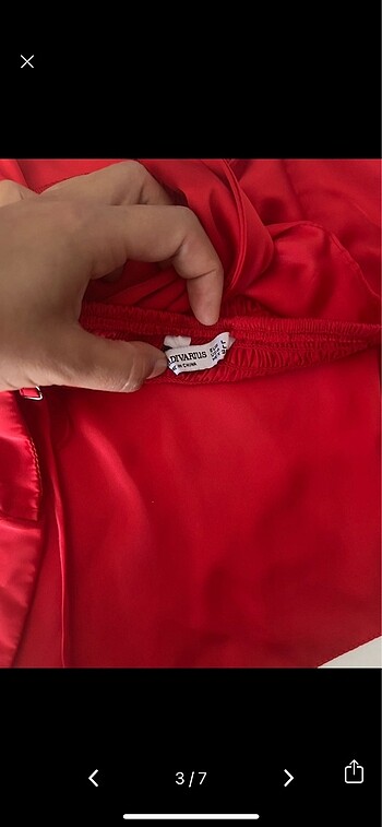 l Beden kırmızı Renk Stradivarius kırmızı askılı