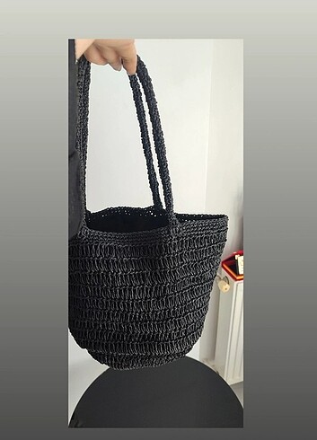 Zara Hasir el emeği çanta