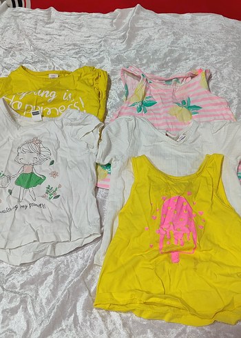 LC Waikiki Kızlar için sarı straplez tişört