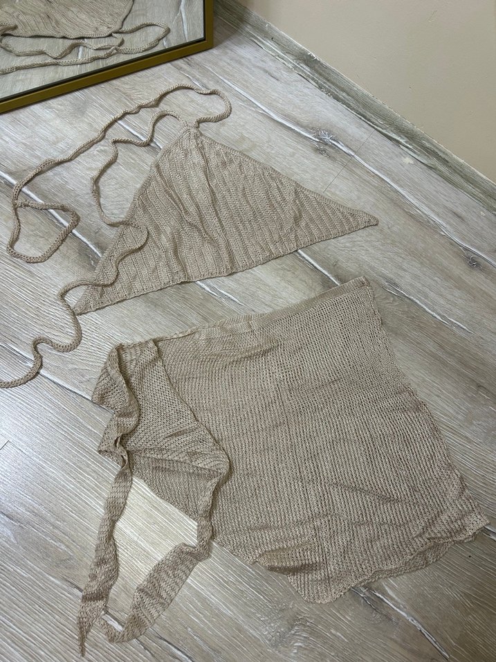 Örgü plaj takımı - Görsel 4