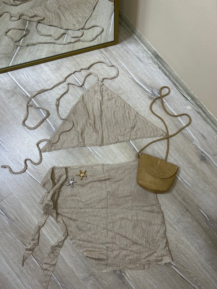 Örgü plaj takımı - Görsel 2