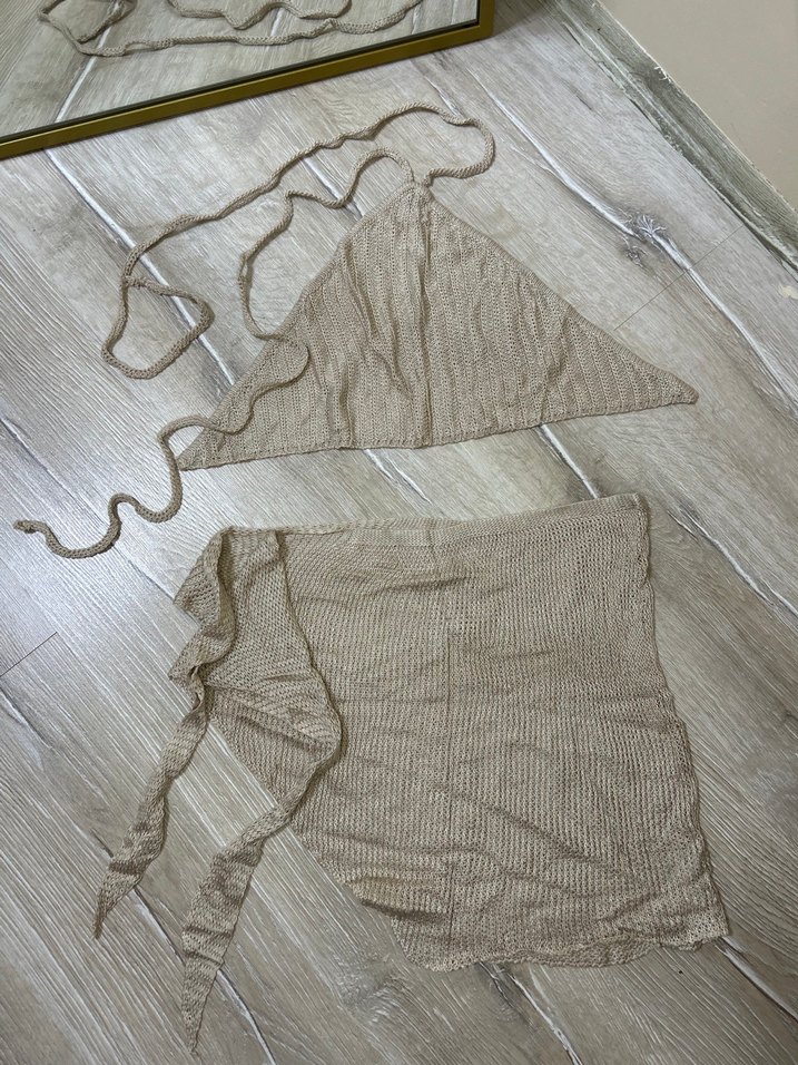 Örgü plaj takımı - Görsel 3