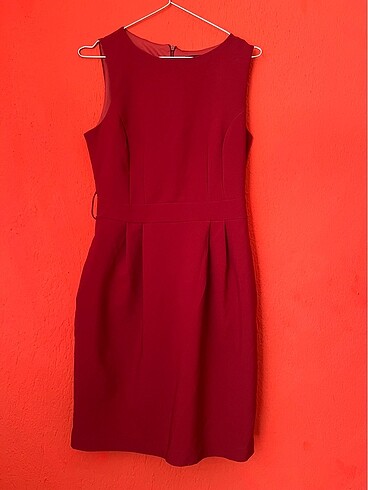 Bordo elbise
