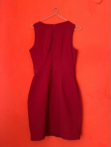 36 Beden Bordo elbise