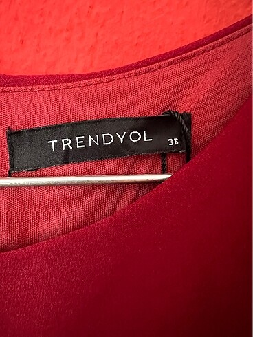 Bordo elbise - Görsel 5