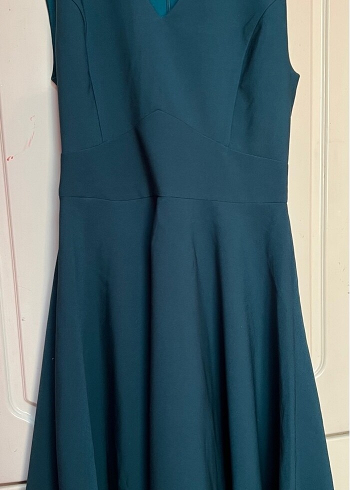 Ördek yeşili elbise - Görsel 3