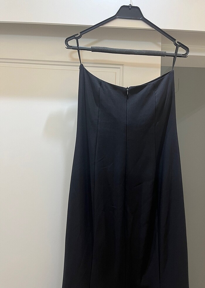 Siyah Straplez Abiye - Görsel 4