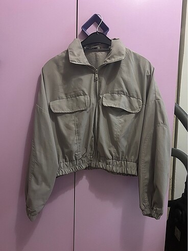 Zara Gri Bomber ceket