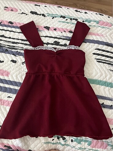 bordo dantelli dark coquette bluz