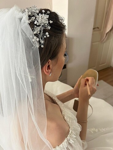 (2 adet)gelin tacı ve gelin tokası