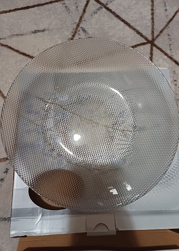 Livesse Beyaz Modern Klasik Desenli Tabak Seti - Görsel 2