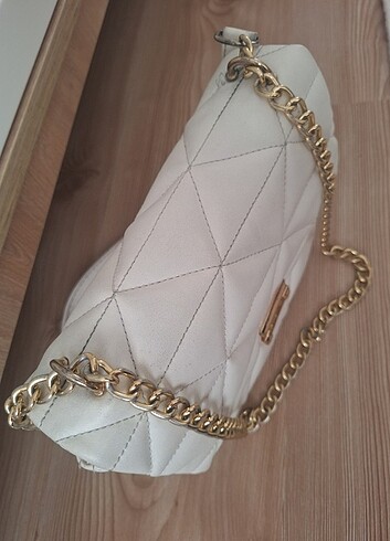 Kadin Beyaz Kol Cantasi - Görsel 3