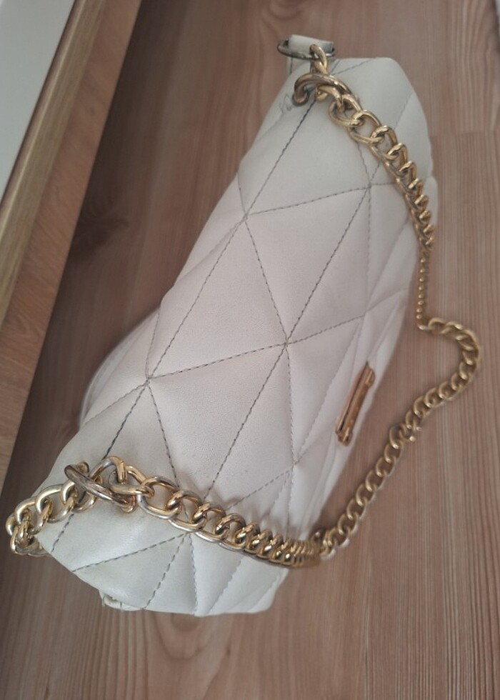 Kadin Beyaz Kol Cantasi - Görsel 3