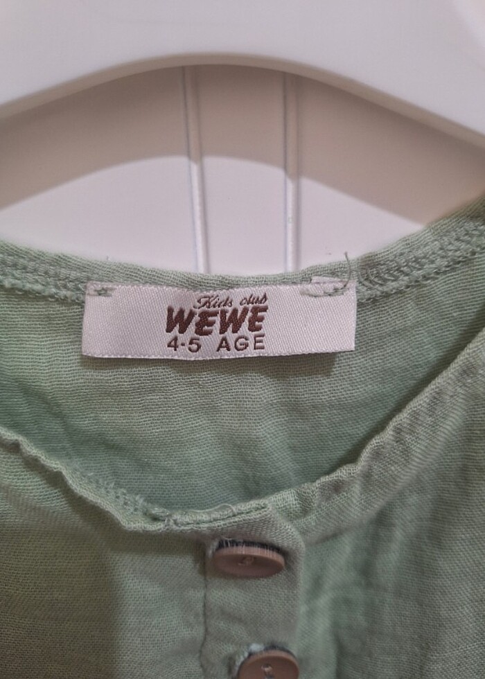 Kiz cocuk keten elbise  - Görsel 4