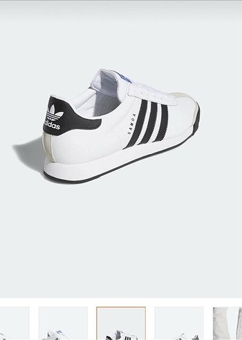 Beyaz Adidas Samoa Kadın Spor Ayakkabı - Görsel 2