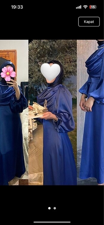 Tesettür Saten abiye