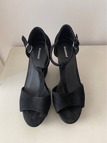 Deichmann Platform Dolgu Topuklu Süet Ayakkabı