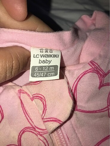 6 Ay Beden pembe Renk Uyku tulumu