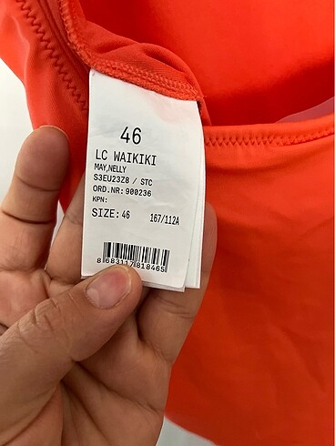 46 Beden kırmızı Renk Kadın mayo