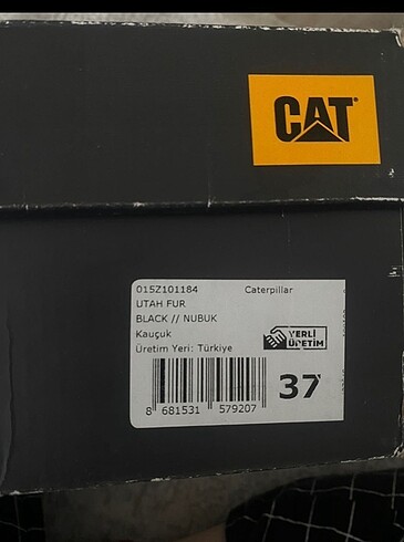 37 Beden siyah Renk Cat peluş bot
