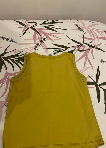 Benetton Sarı Çocuk Baskılı Kolsuz Tişört