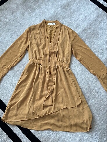 xs Beden camel Renk Elbise
