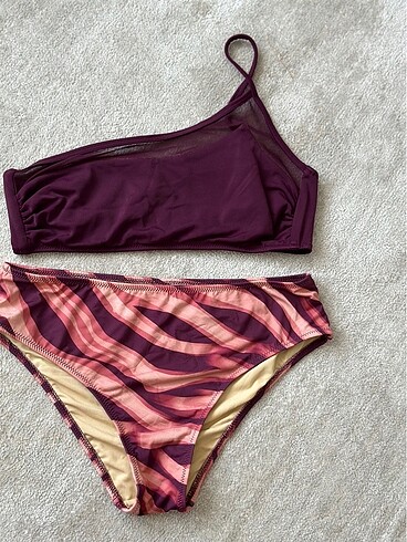 36 Beden mor Renk Bikini takımı