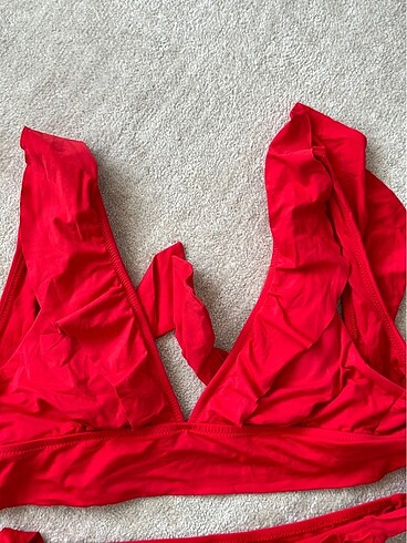 36 Beden kırmızı Renk Bikini takımı
