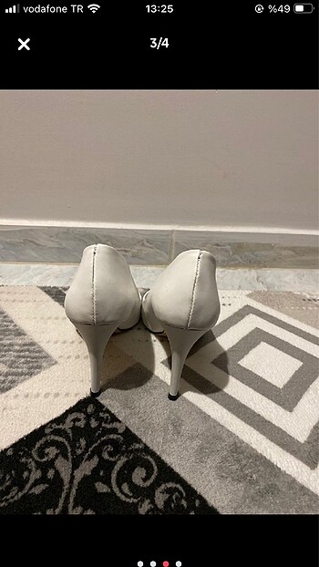 38 Beden beyaz stiletto