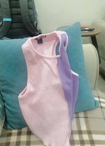 Fitilli İki Renk Crop