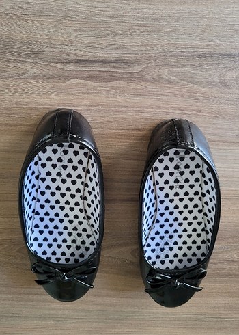 Kız Çocuk Siyah Fiyonklu Babet - Görsel 2