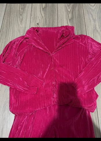 Fuşya fitilli alt üst takım - Görsel 2