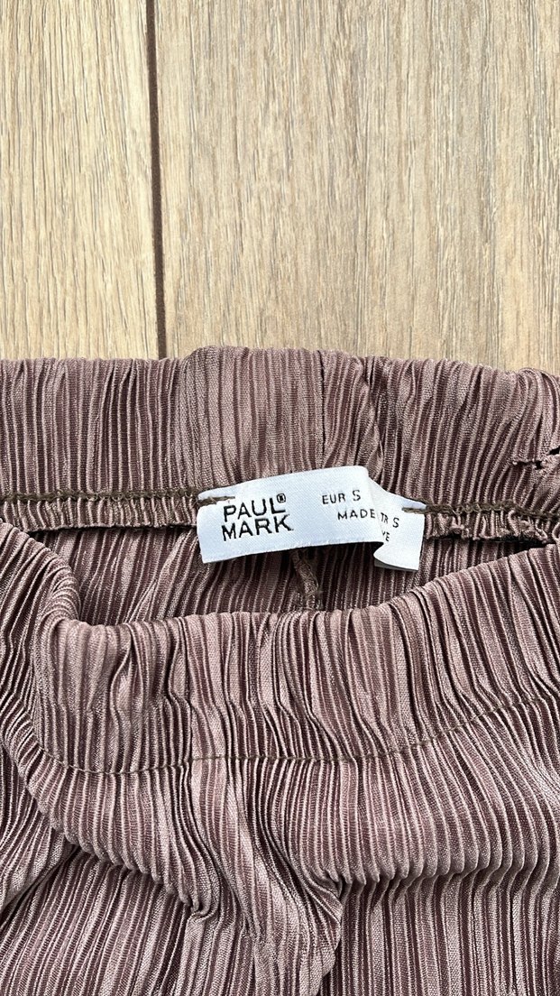 Fitilli kahverengi pantolon - Görsel 2